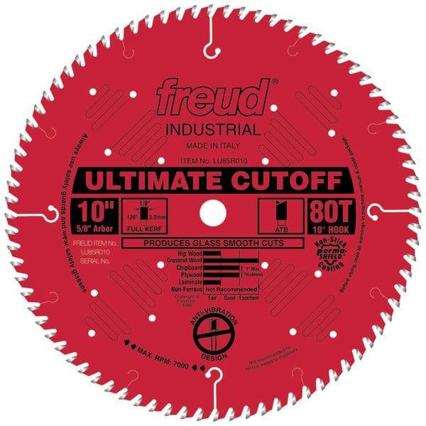 LU85R010 Industrial Ultimate Cut-off Blade 10" x 5/8" Bore x 80 Tooth ATB
